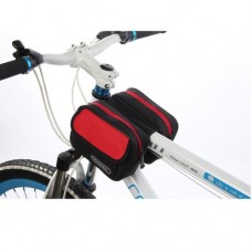 ROSWHEEL Colourful Outdoor Sports Cycling Front Double Bag Bike Bicycle Frame Tube Pack 12655 - B00F93E0YK